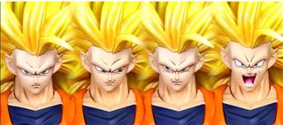 Kit Cabellera Goku SSJ3 para Sh Figuarts