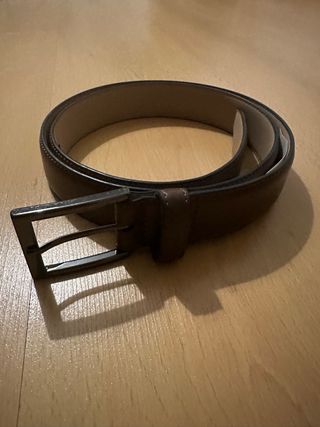 Cinturón de cuero marrón 110 cm