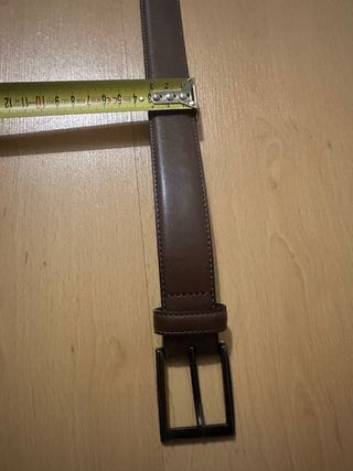 Cinturón de cuero marrón 110 cm