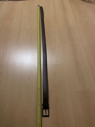 Cinturón de cuero marrón 110 cm
