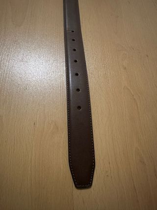 Cinturón de cuero marrón 110 cm