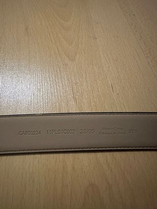 Cinturón de cuero marrón 110 cm