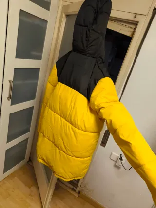Chaqueta Plumífero Amarillo/Negro XXL - NUEVA (Est