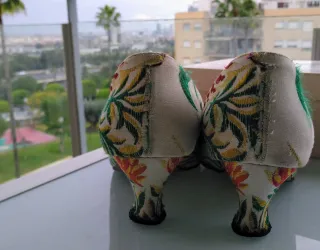 Traje de Fallera Beige Multicolor