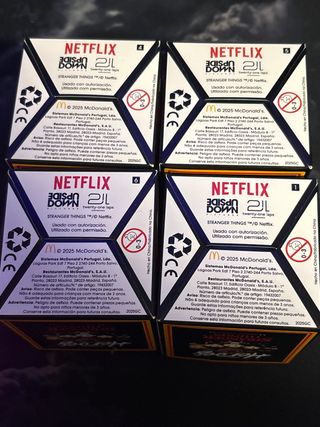 Lote 4 figuras Netflix demagogo once,dustin,mike