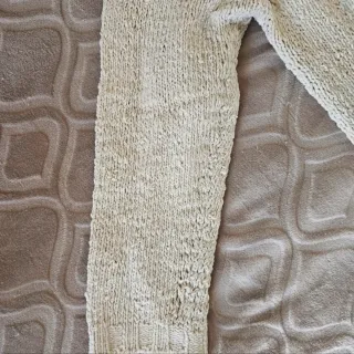 Maglione Stone Island V-Neck Beige Uomo L cotone