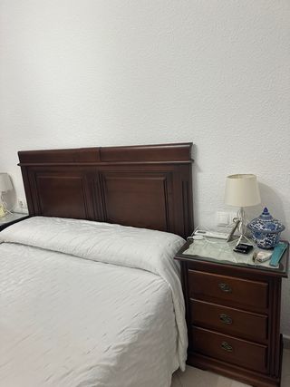 Dormitorio 135cm madera oscura