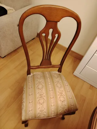 Mesa comedor madera con 6 sillas