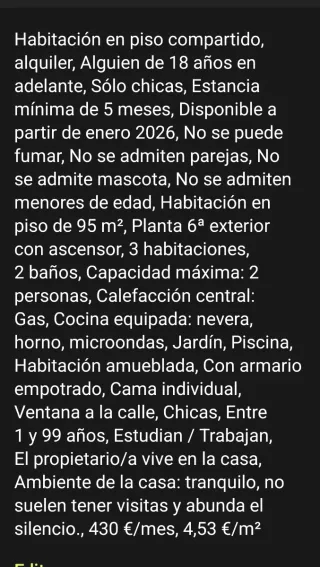 Compartir una habitación