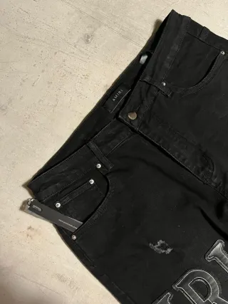 Jeans Amiri Neri Uomo