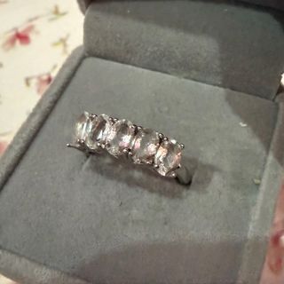 Anillo Plata 925 Cuarzo Blanco Ajustable