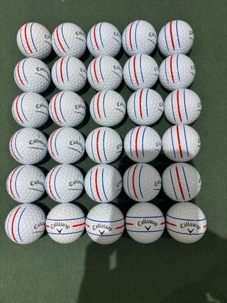 30 Bolas de Golf Callaway Chrome Soft Rayas