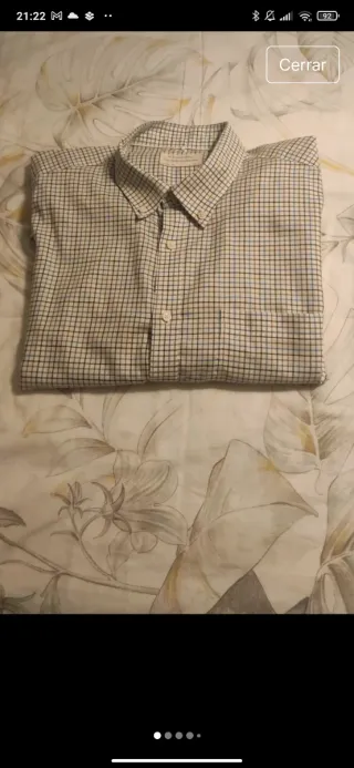 Camisa de caballero a cuadros talla 5xl