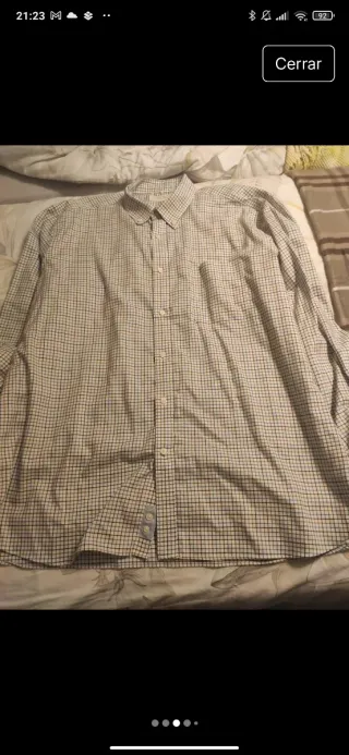 Camisa de caballero a cuadros talla 5xl