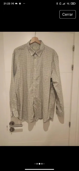 Camisa de caballero a cuadros talla 5xl