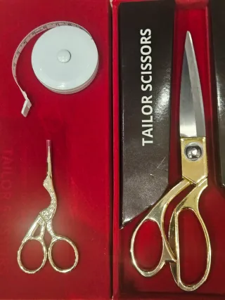 Set Tijeras Costura Profesional y Cinta Métrica