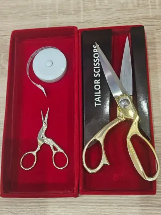 Set Tijeras Costura Profesional y Cinta Métrica