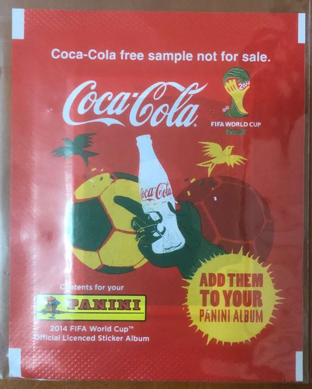Sobre de Stickers sin abrir -Panini WC Brasil 2014