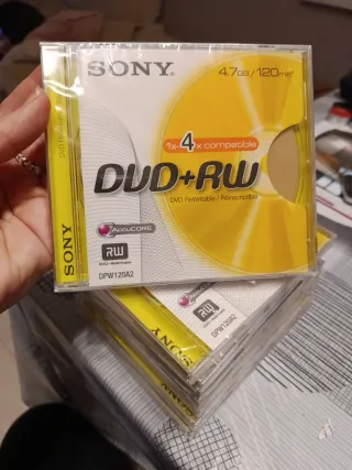 Sony DVD+RW 4.7GB/120min (9 unidades)