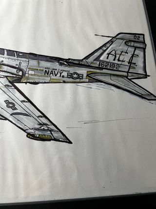 Cuadro avión militar Navy A6