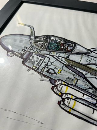 Cuadro avión militar Navy A6