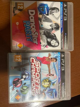 PS3 Dance Star Party y Sports Champions