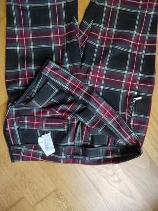 Pantalón cuadros Zara Basic