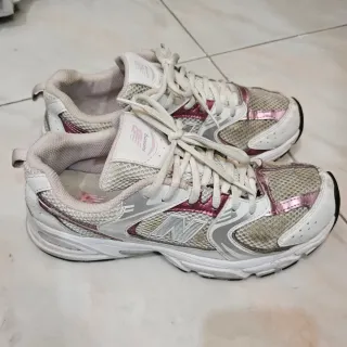 New Balance Sneakers Donna Argento Bianco