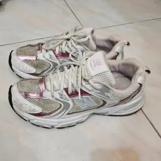 New Balance Sneakers Donna Argento Bianco