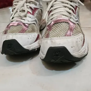 New Balance Sneakers Donna Argento Bianco