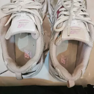 New Balance Sneakers Donna Argento Bianco