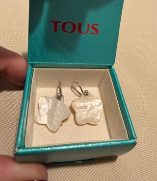 Pendientes Tous Plata Madre Perla Estrellas