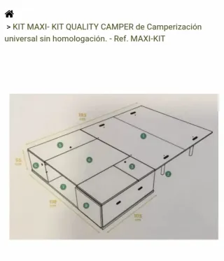 KIT -MAXI CAMPER Camperización sin homologación