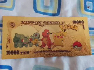 Billete Pokémon 10000 Gold Charmander