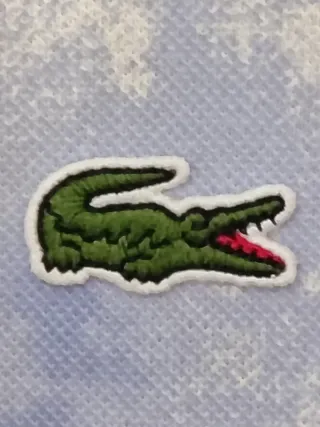 Polo Lacoste Nubes Azul y Blanco