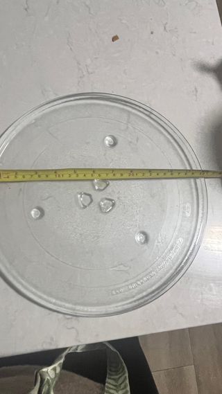 Plato de microondas de vidrio