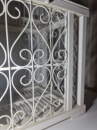 Pajarera Decorativa Blanca