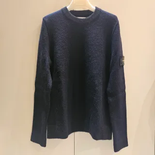 Maglione originale Stone Island Blu e nero in Lana