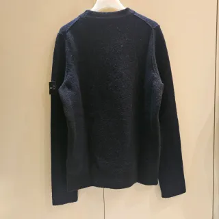 Maglione originale Stone Island Blu e nero in Lana