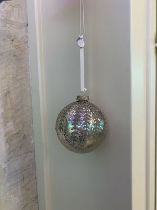 Pallina decorativa argento