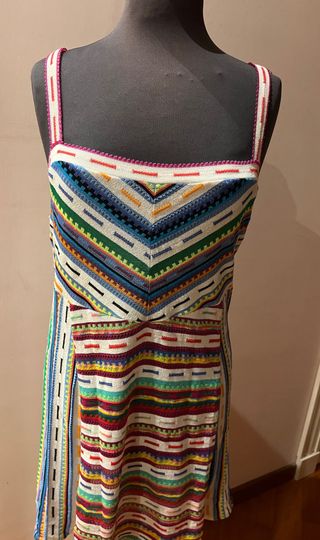 Abito donna fantasia multicolor