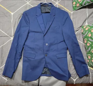 Traje Zara Man Chaqueta y Pantalón Azul