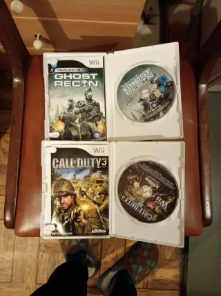 Pack 4 Juegos Wii: Ghost Recon, Call of Duty 3, WW