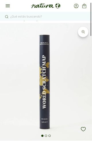 Mapa Mundi para Rascar. 60x40cm Natura