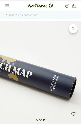 Mapa Mundi para Rascar. 60x40cm Natura