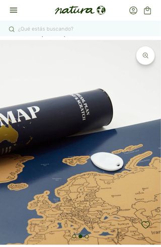 Mapa Mundi para Rascar. 60x40cm Natura