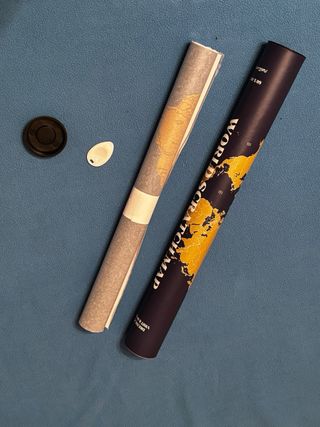 Mapa Mundi para Rascar. 60x40cm Natura