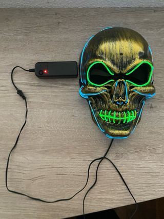 Máscara Calavera con Luces LED