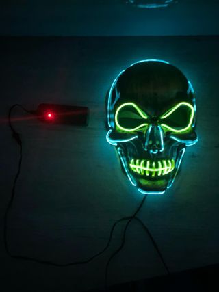 Máscara Calavera con Luces LED