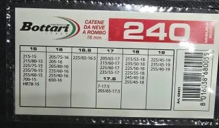 Cadenas de nieve Bottari 240 16mm